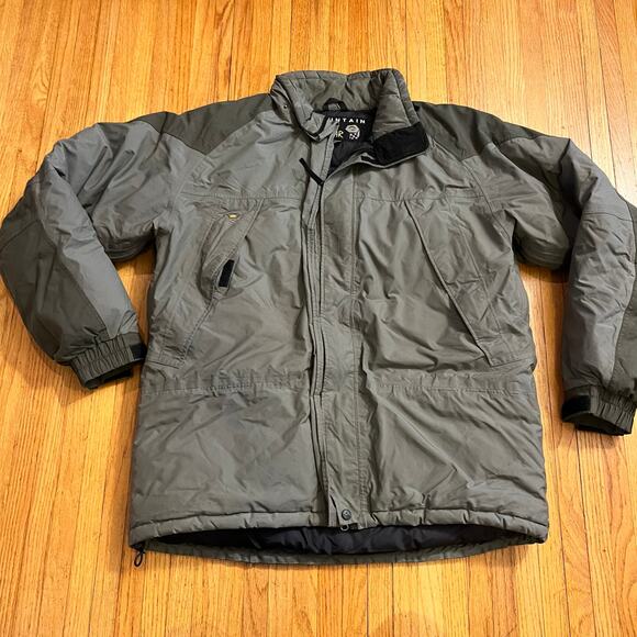 Mountain Hardware Coat Mens XL Gray Conduit Puffer Nylon Winter Jacket **